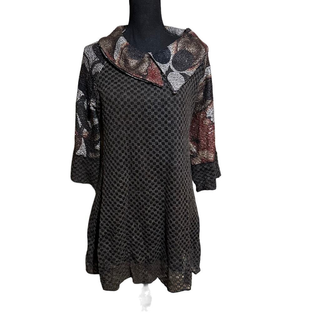 Shane Art to Wear Long Line Boutique Sweater Tunic Women's S Small